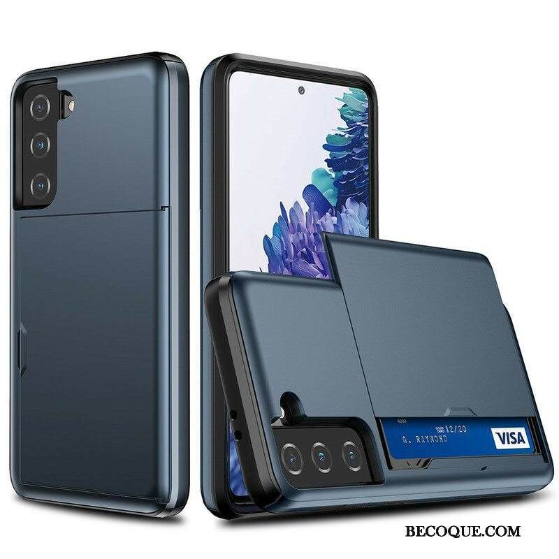 Case Samsung Galaxy S21 FE Vetoketjullinen Korttikotelo