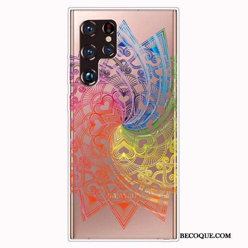 Case Samsung Galaxy S22 Ultra 5G Mandala Suunnittelu