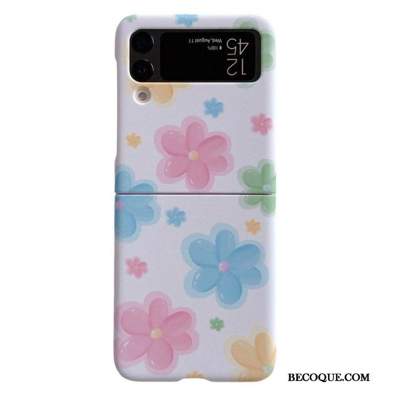 Case Samsung Galaxy Z Flip 4 Kotelot Flip Kauniita Kukkia