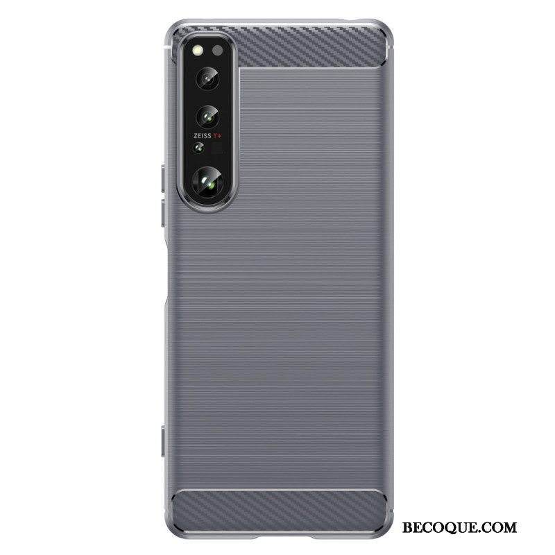Case Sony Xperia 1 IV Harjattua Hiilikuitua