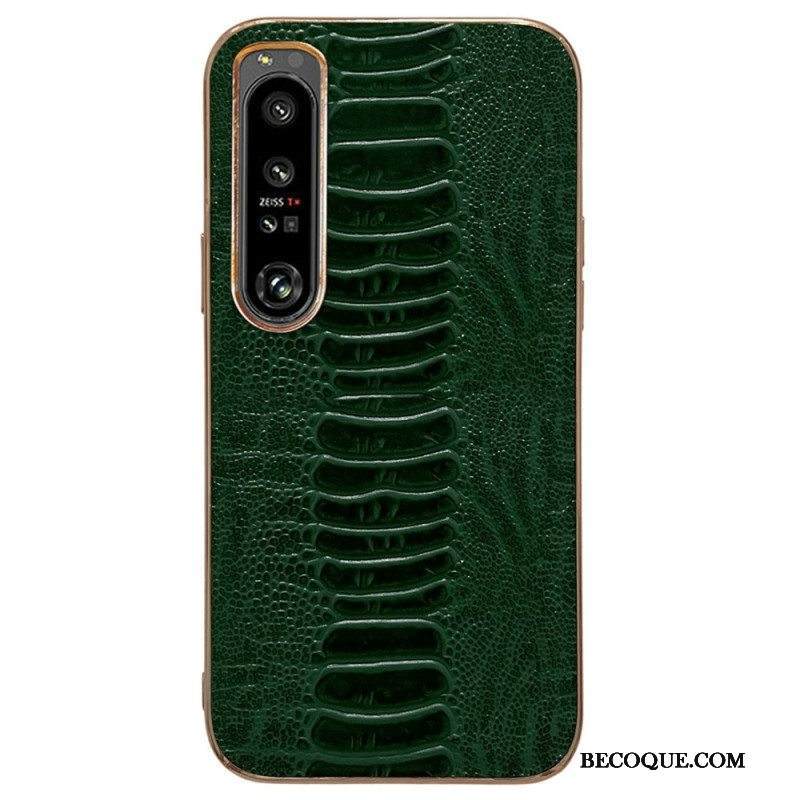 Case Sony Xperia 5 IV Crocodile Style Aitoa Nahkaa