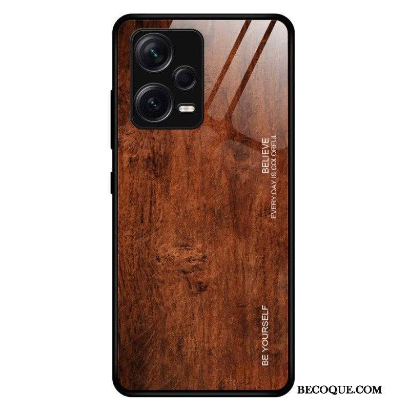 Case Xiaomi Redmi Note 12 Pro Plus Wood Design Karkaistu Lasi