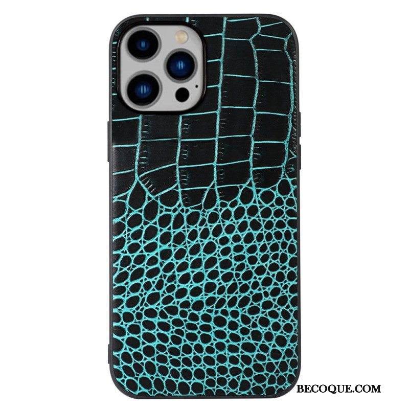 Case iPhone 14 Plus Aito Crocodile Texture -nahka