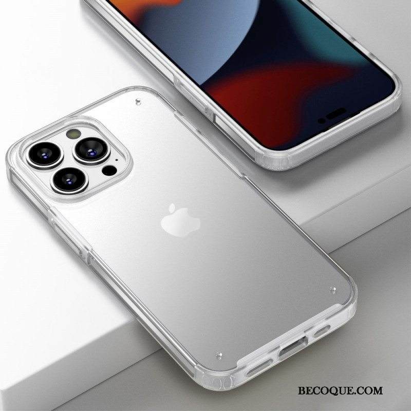 Case iPhone 14 Pro Max Läpinäkyvät Silikonireunat