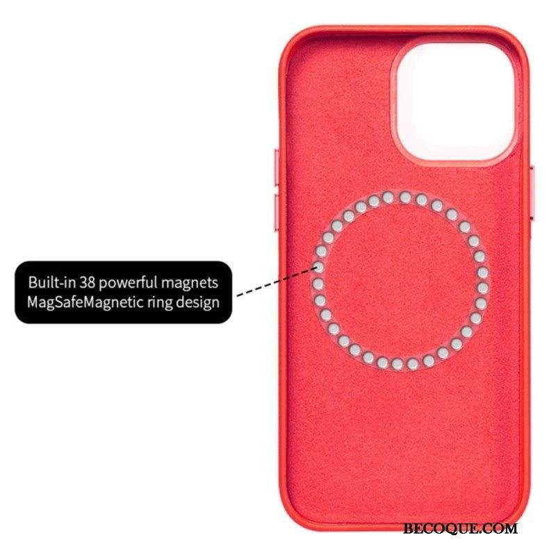 Case iPhone 14 Pro Max Magsafe-yhteensopiva Tikattu Tyyli