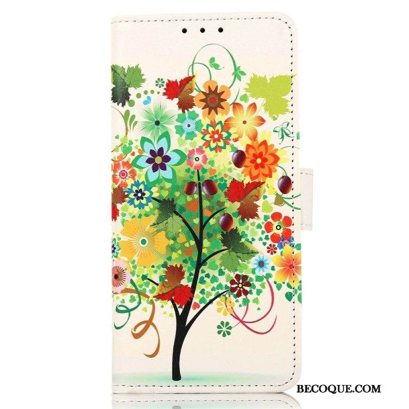 Flip Case Xiaomi 13 Lite Kukkiva Puu
