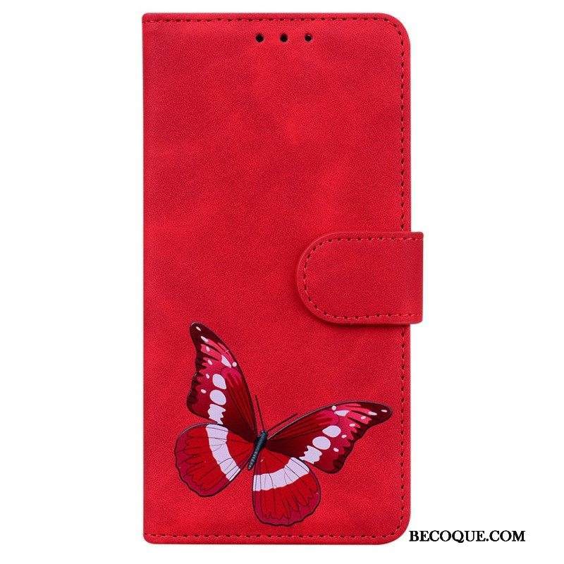 Flip Case Xiaomi Redmi Note 10 Pro Skin Touch Butterfly