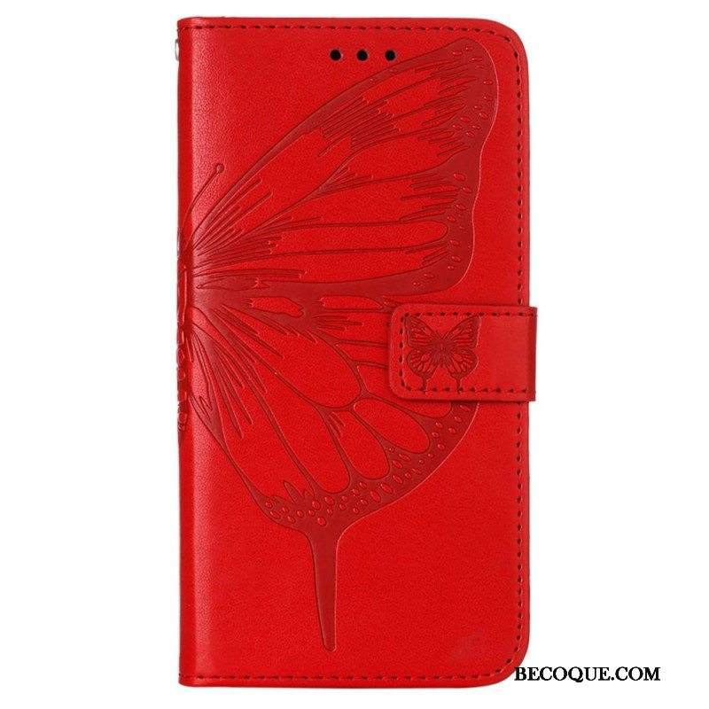 Flip Case Xiaomi Redmi Note 11 Pro Plus 5G Butterfly Design Kaulanauhalla