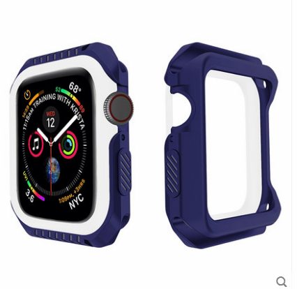 Kuori Apple Watch Series 1 Silikoni Murtumaton Sininen, Kotelo Apple Watch Series 1 Suojaus Kehys