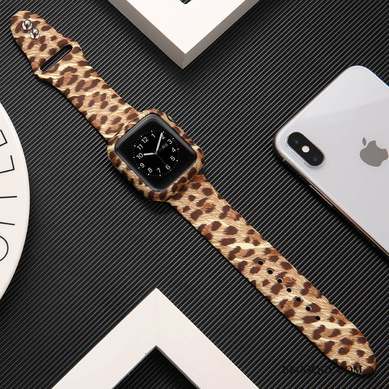 Kuori Apple Watch Series 1 Silikoni Tide-brändi Musta, Kotelo Apple Watch Series 1 Suojaus Painatus