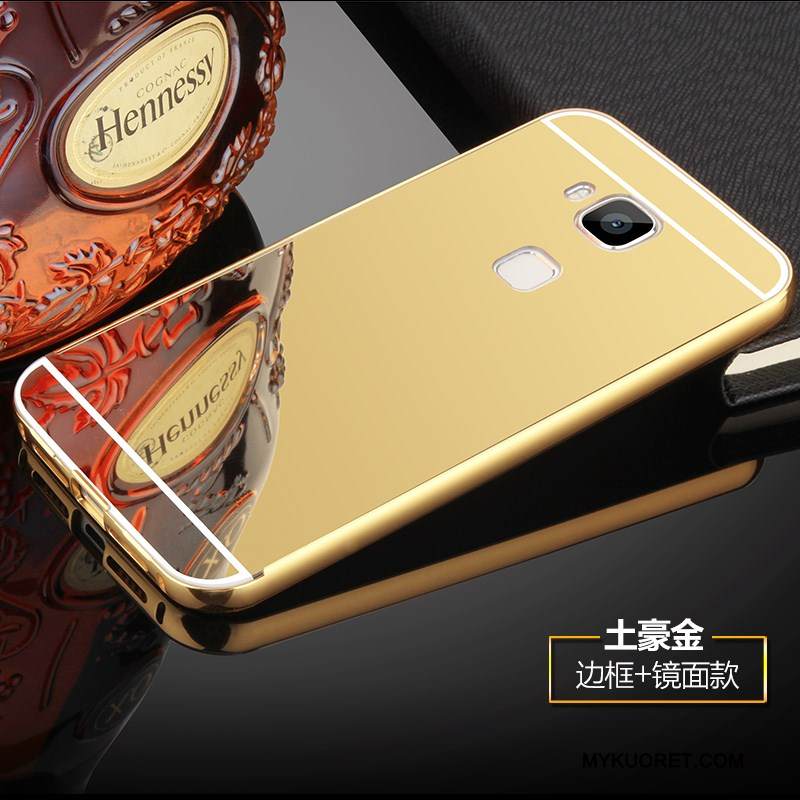 Kuori Huawei G7 Plus Metalli Takakansi Puhelimen Kuoret, Kotelo Huawei G7 Plus Keltainen