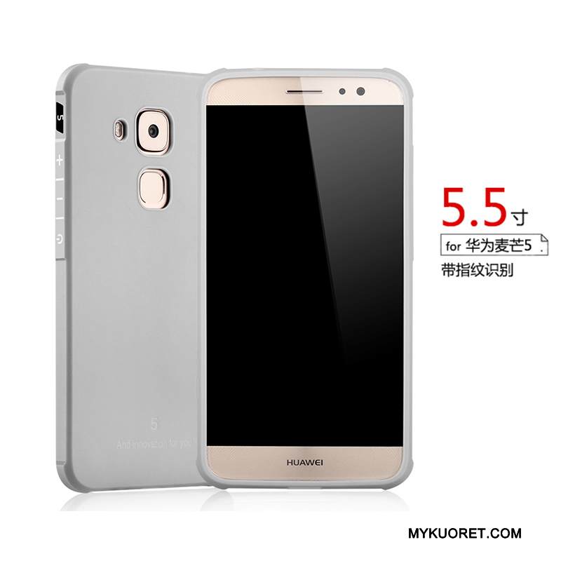 Kuori Huawei G7 Plus Pehmeä Neste Vaalean Puhelimen Kuoret, Kotelo Huawei G7 Plus Silikoni Harmaa Murtumaton