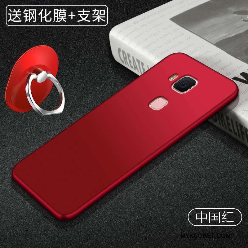 Kuori Huawei G7 Plus Silikoni Punainen Puhelimen Kuoret, Kotelo Huawei G7 Plus Pehmeä Neste Murtumaton