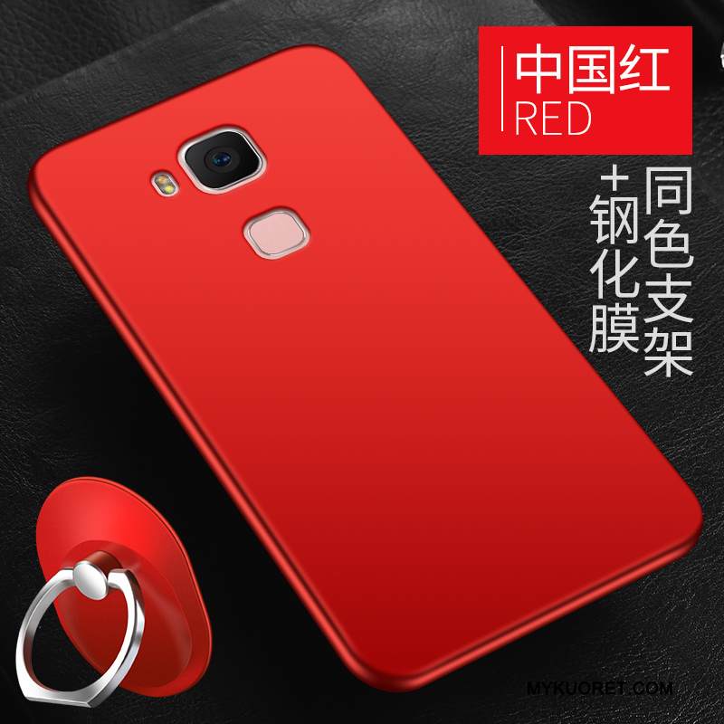 Kuori Huawei G7 Plus Silikoni Punainen Puhelimen Kuoret, Kotelo Huawei G7 Plus Suojaus Trendi Yksinkertainen