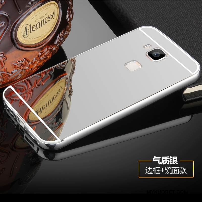 Kuori Huawei G9 Plus Metalli Musta Kehys, Kotelo Huawei G9 Plus Puhelimen Kuoret
