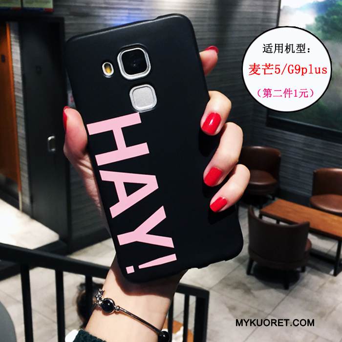 Kuori Huawei G9 Plus Pehmeä Neste Puhelimen Kuoret Trendi, Kotelo Huawei G9 Plus Silikoni Musta Persoonallisuus