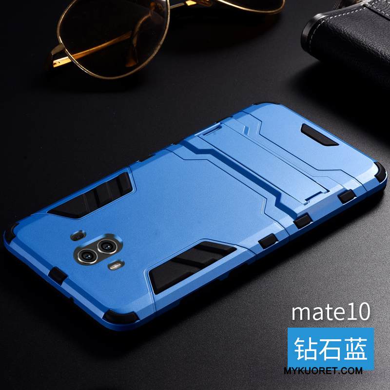 Kuori Huawei Mate 10 Metalli Punainen Puhelimen Kuoret, Kotelo Huawei Mate 10 Silikoni Murtumaton Trendi