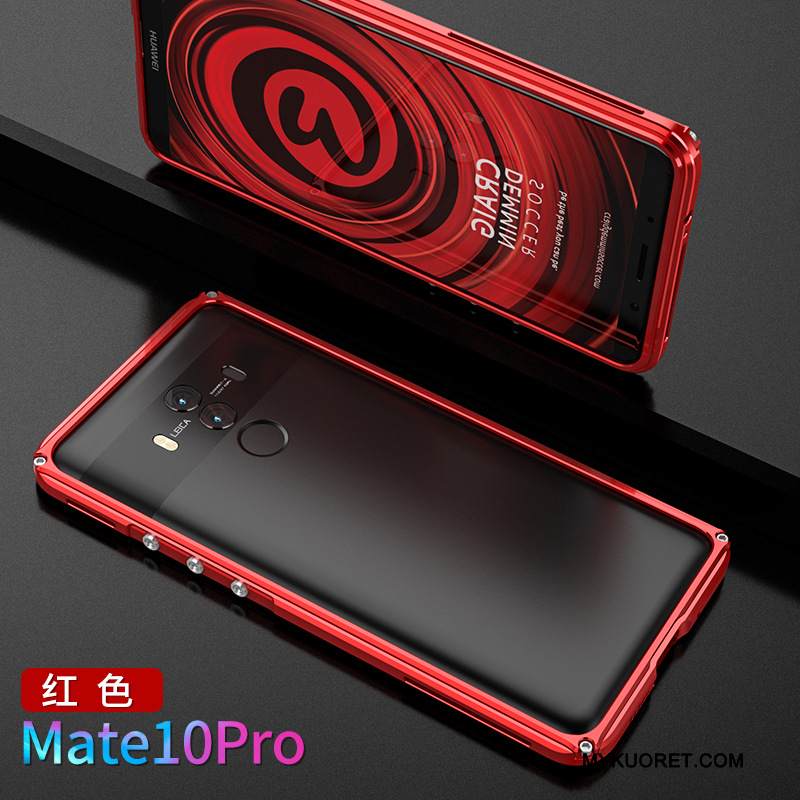 Kuori Huawei Mate 10 Pro Luova Tide-brändi Puhelimen Kuoret, Kotelo Huawei Mate 10 Pro Metalli Musta Persoonallisuus