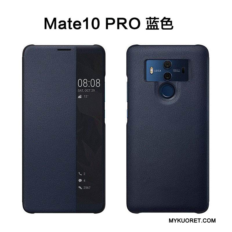 Kuori Huawei Mate 10 Pro Nahka Murtumaton Puhelimen Kuoret, Kotelo Huawei Mate 10 Pro Suojaus