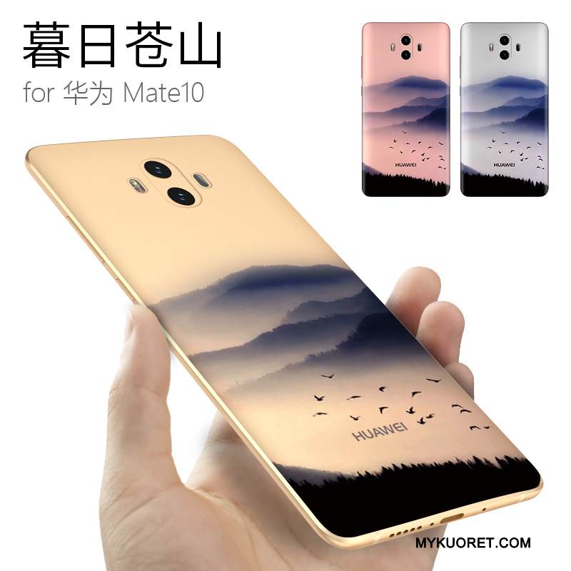 Kuori Huawei Mate 10 Silikoni Kiinalainen Tyyli Puhelimen Kuoret, Kotelo Huawei Mate 10 Luova Persoonallisuus Tide-brändi