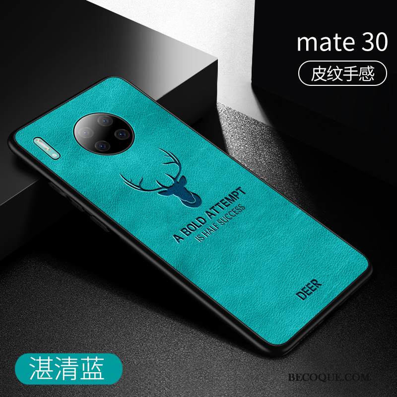 Kuori Huawei Mate 30 Silikoni Murtumaton Sininen, Kotelo Huawei Mate 30 Pehmeä Neste Ohut Puhelimen Kuoret