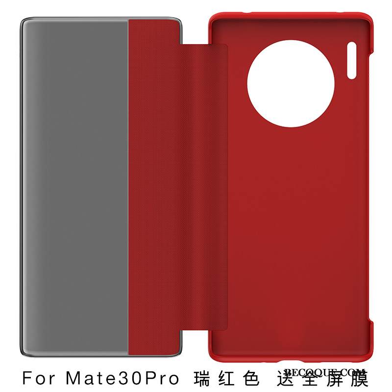 Kuori Huawei Mate 30 Suojaus Liiketoiminta Lasi, Kotelo Huawei Mate 30 Kuoret Windows Net Red