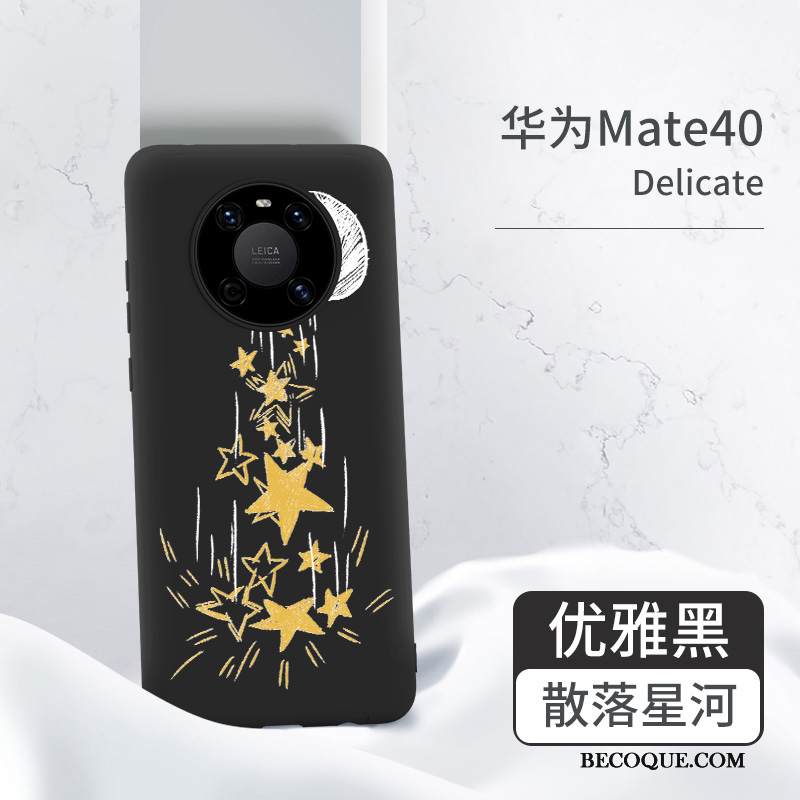 Kuori Huawei Mate 40 Laukut Puhelimen Kuoret Murtumaton, Kotelo Huawei Mate 40 Silikoni Uusi Musta