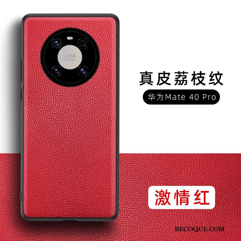 Kuori Huawei Mate 40 Pro Nahka Ohut Net Red, Kotelo Huawei Mate 40 Pro Laukut Musta Puhelimen Kuoret