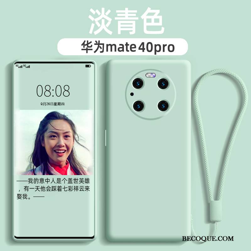 Kuori Huawei Mate 40 Pro Silikoni Murtumaton Harmaa, Kotelo Huawei Mate 40 Pro Pehmeä Neste Ripustettavat Koristeet Ylellisyys