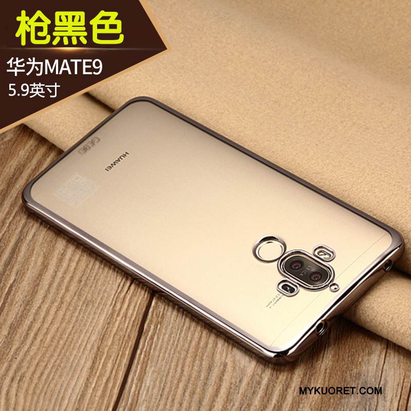 Kuori Huawei Mate 9 Laukut Ohut Kulta, Kotelo Huawei Mate 9 Silikoni Puhelimen Kuoret Läpinäkyvä