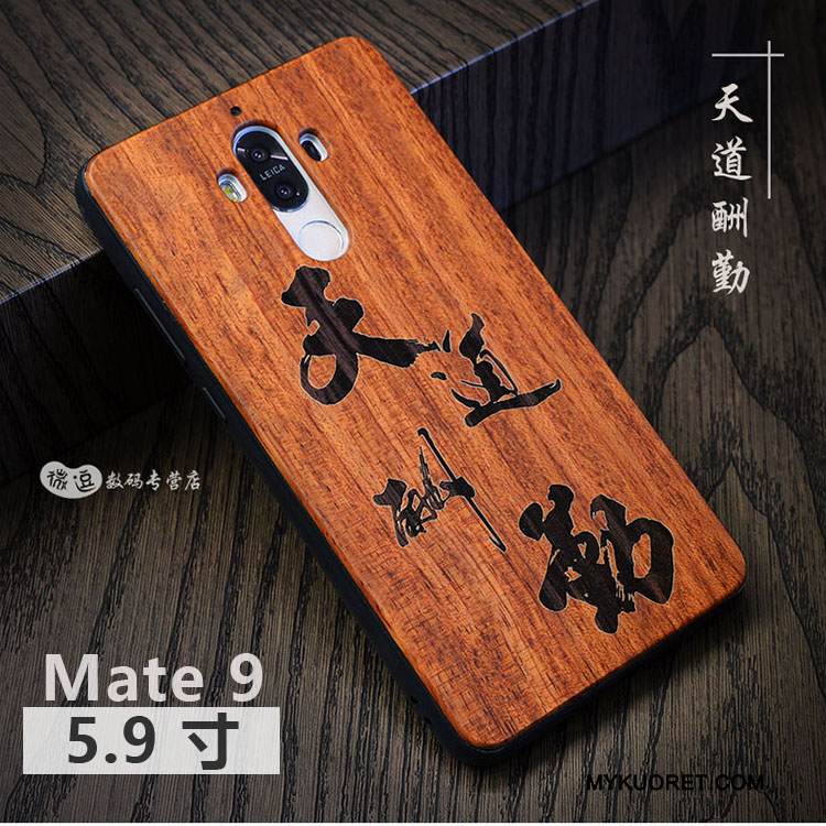 Kuori Huawei Mate 9 Massiivipuu Muokata Persoonallisuus, Kotelo Huawei Mate 9 Ylellisyys Kiinalainen Tyyli Puhelimen Kuoret