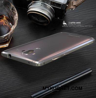 Kuori Huawei Mate 9 Metalli Ultra Kulta, Kotelo Huawei Mate 9 Suojaus Kehys Ohut