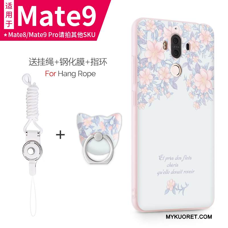 Kuori Huawei Mate 9 Pehmeä Neste Vaalean Violetti, Kotelo Huawei Mate 9 Suojaus Puhelimen Kuoret Ohut