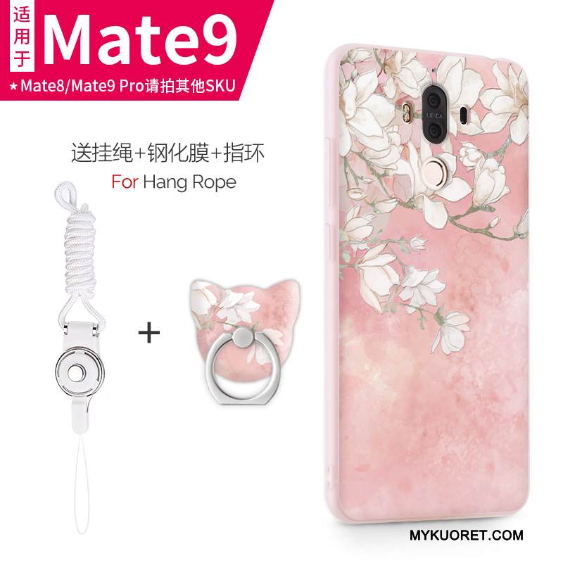 Kuori Huawei Mate 9 Pehmeä Neste Vaalean Violetti, Kotelo Huawei Mate 9 Suojaus Puhelimen Kuoret Ohut