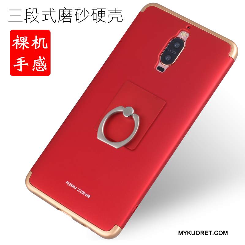 Kuori Huawei Mate 9 Pro Metalli Kehys Puhelimen Kuoret, Kotelo Huawei Mate 9 Pro Suojaus Trendi Punainen