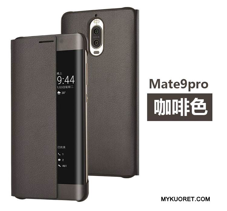 Kuori Huawei Mate 9 Pro Nahka Kulta Puhelimen Kuoret, Kotelo Huawei Mate 9 Pro Kuoret
