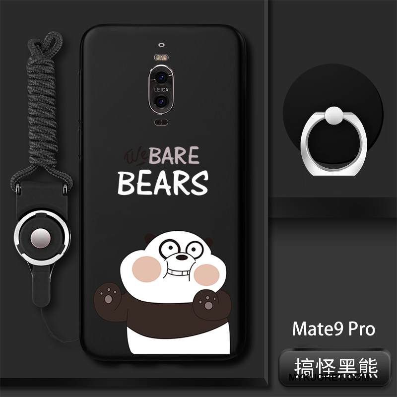 Kuori Huawei Mate 9 Pro Silikoni Musta Murtumaton, Kotelo Huawei Mate 9 Pro Laukut Trendi Puhelimen Kuoret
