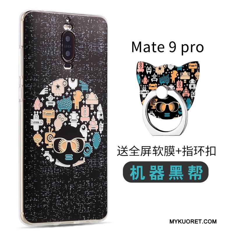 Kuori Huawei Mate 9 Pro Silikoni Puhelimen Kuoret Sininen, Kotelo Huawei Mate 9 Pro Sarjakuva Murtumaton Trendi