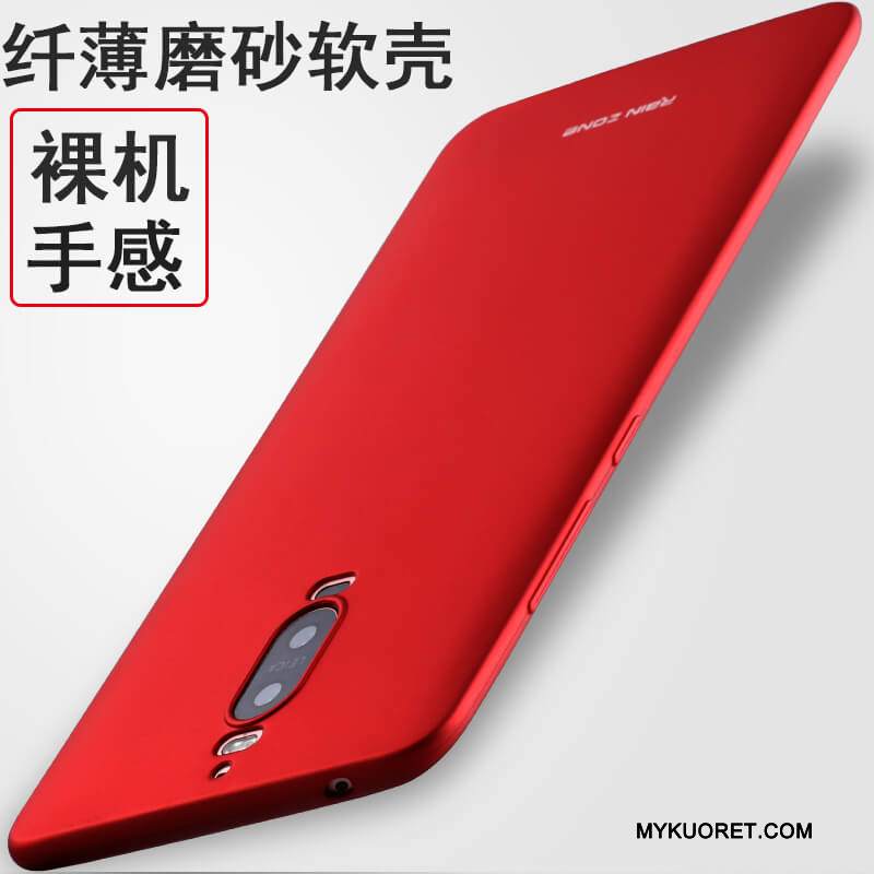 Kuori Huawei Mate 9 Pro Suojaus Rengas Puhelimen Kuoret, Kotelo Huawei Mate 9 Pro Pehmeä Neste Punainen