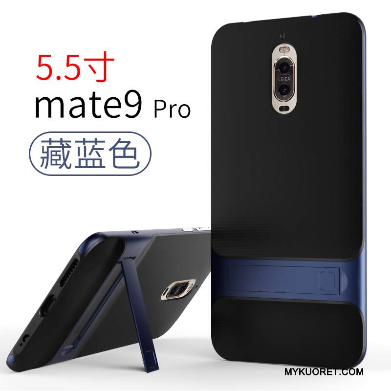 Kuori Huawei Mate 9 Silikoni Sininen Murtumaton, Kotelo Huawei Mate 9 Yksinkertainen Puhelimen Kuoret