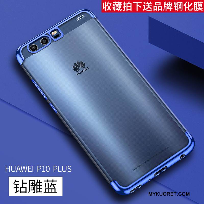 Kuori Huawei P10 Plus Laukut Sininen Persoonallisuus, Kotelo Huawei P10 Plus Suojaus Puhelimen Kuoret Ohut