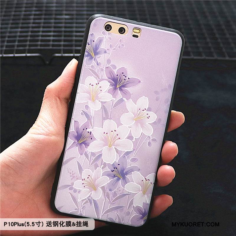 Kuori Huawei P10 Plus Laukut Vaalean Persoonallisuus, Kotelo Huawei P10 Plus Suojaus Trendi Violetti