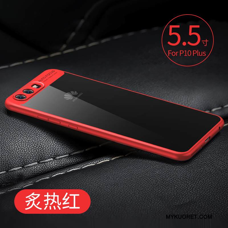 Kuori Huawei P10 Plus Silikoni Persoonallisuus Puhelimen Kuoret, Kotelo Huawei P10 Plus Suojaus Musta Läpinäkyvä