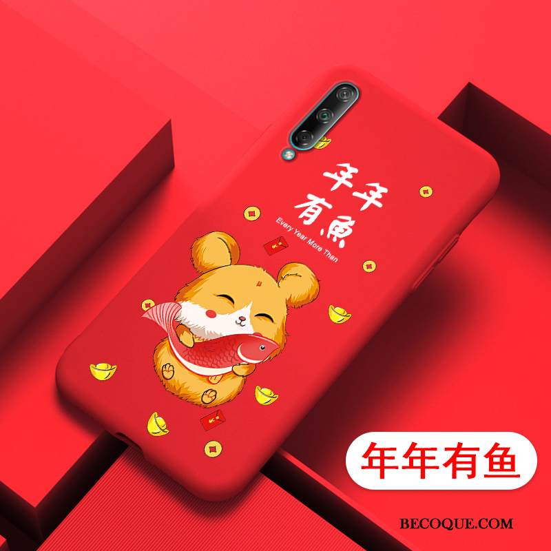 Kuori Huawei P40 Lite E Suojaus Trendi Net Red, Kotelo Huawei P40 Lite E Laukut Punainen Murtumaton