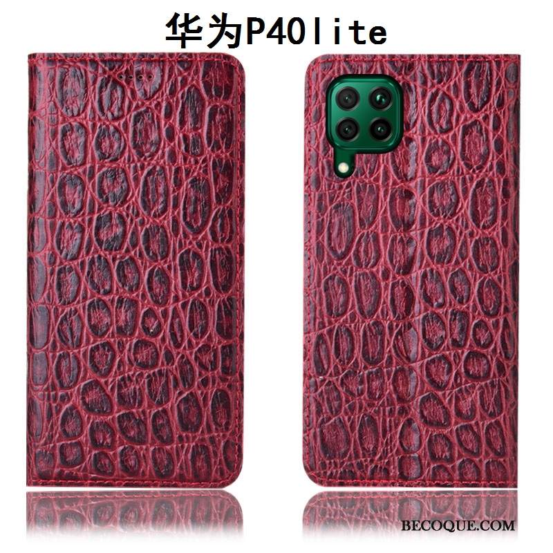 Kuori Huawei P40 Lite Laukut Murtumaton Puhelimen Kuoret, Kotelo Huawei P40 Lite Suojaus Punainen
