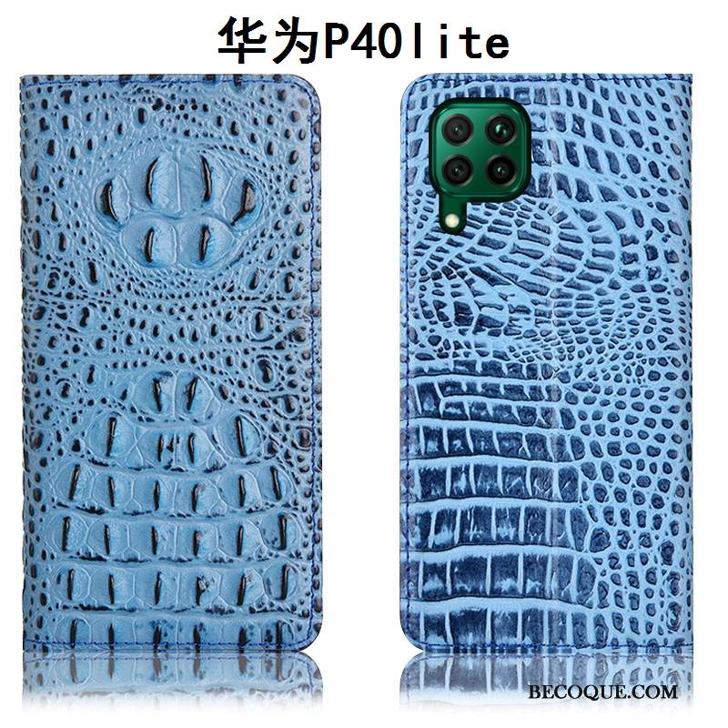 Kuori Huawei P40 Lite Laukut Puhelimen Kuoret Sininen, Kotelo Huawei P40 Lite Suojaus