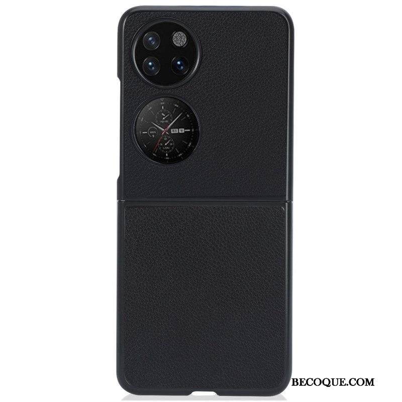 Kuori Huawei P50 Pocket Litsi-nahkaefekti