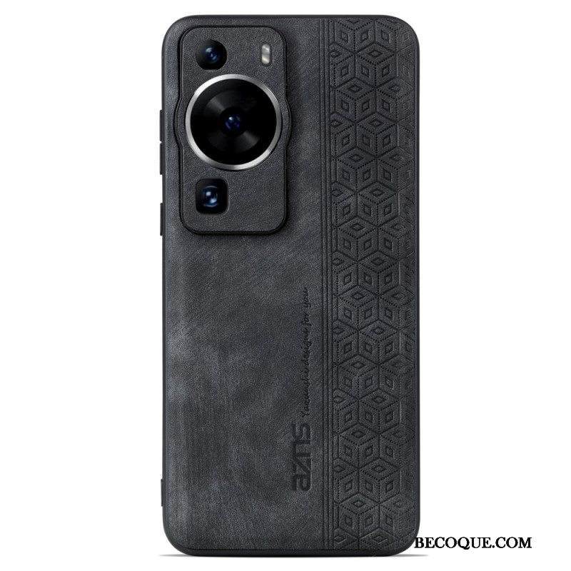 Kuori Huawei P60 Pro Azns-nahkaefekti