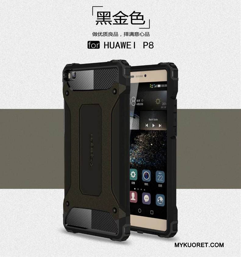 Kuori Huawei P8 Laukut Murtumaton Suupaltti, Kotelo Huawei P8 Suojaus Puhelimen Kuoret Kolme Puolustusta