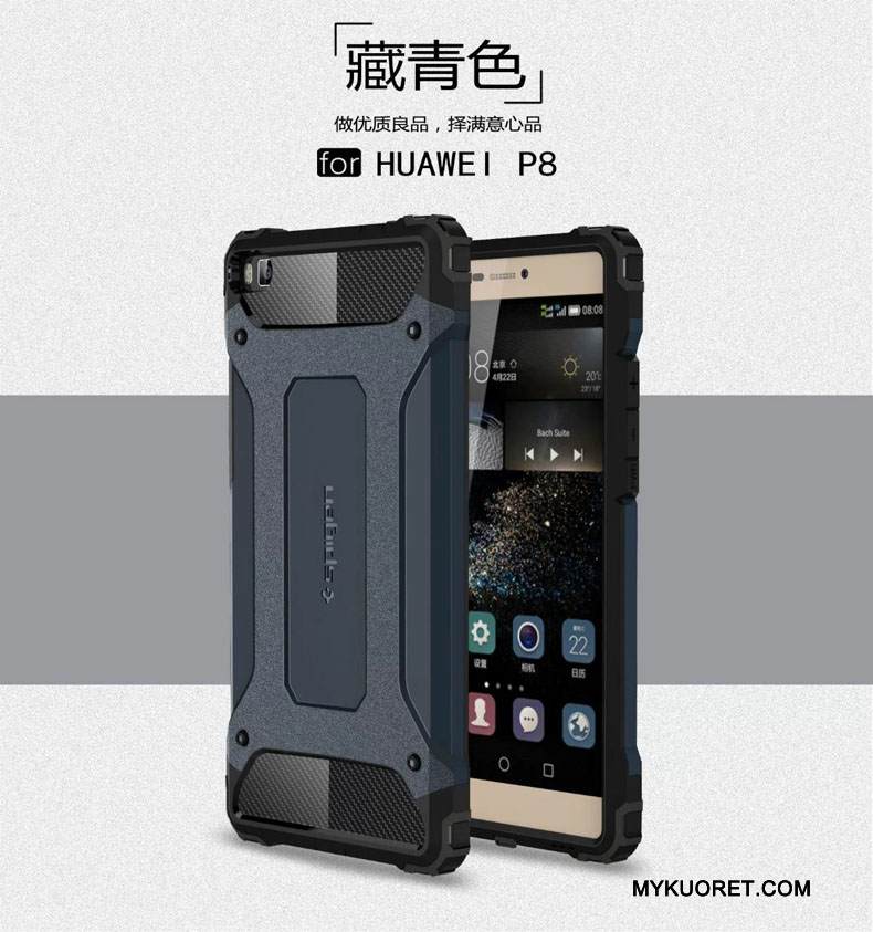 Kuori Huawei P8 Laukut Murtumaton Suupaltti, Kotelo Huawei P8 Suojaus Puhelimen Kuoret Kolme Puolustusta